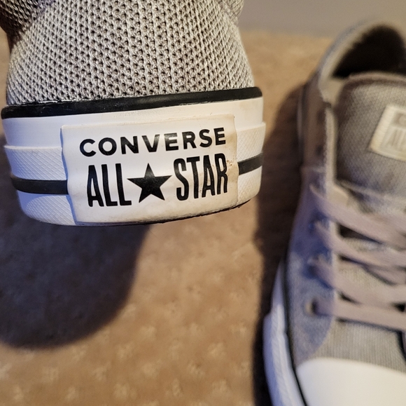 Converse ALL-STAR Grey sneakers size 8 - Picture 6 of 10